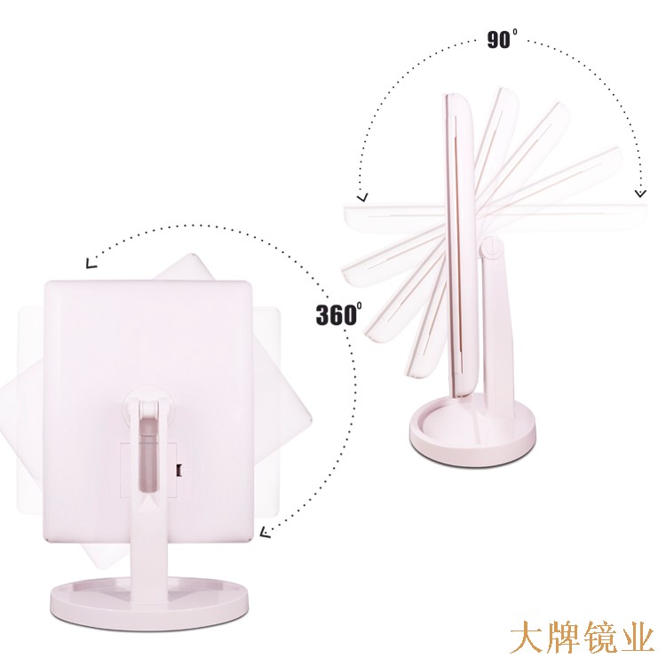 LED臺(tái)式三折鏡